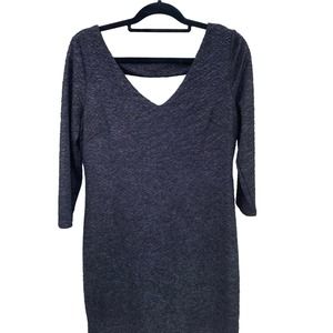 NWOT BCBGeneration Black Sparkle Textured Cocktail Dress, Size L,